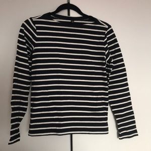 Uniqlo Knit Boatneck Striped Top